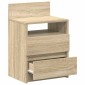 vidaXL Κομοδίνα 2 τεμ. με 2 Συρτάρια, Χρώμα Sonoma Δρυς 40x33x60 εκ.