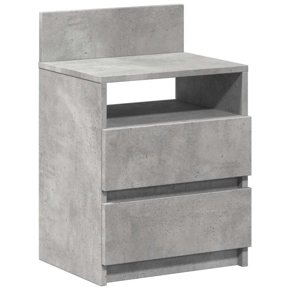 vidaXL Κομοδίνο με 2 Συρτάρια Γκρι Σκυρόδεμα 40x33x60 εκ.
