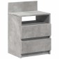 vidaXL Κομοδίνο με 2 Συρτάρια Γκρι Σκυρόδεμα 40x33x60 εκ.