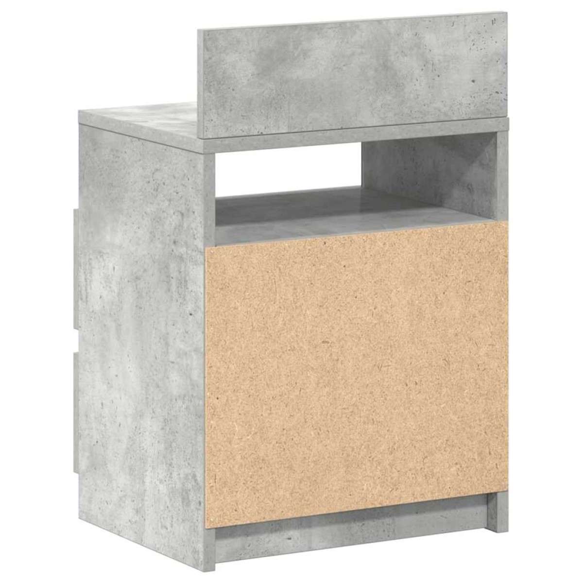 vidaXL Κομοδίνο με 2 Συρτάρια Γκρι Σκυρόδεμα 40x33x60 εκ.
