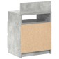vidaXL Κομοδίνο με 2 Συρτάρια Γκρι Σκυρόδεμα 40x33x60 εκ.