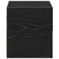 vidaXL Κομοδίνο Επιτοίχιο mαύρο 45x26x28,5 εκ.