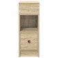 vidaXL Κομοδίνα 2 τεμάχια με συρτάρι Sonoma Δρυς 25x31x66 εκ.