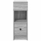vidaXL Κομοδίνο με Συρτάρι Γκρι Sonoma 25x31x66 εκ.