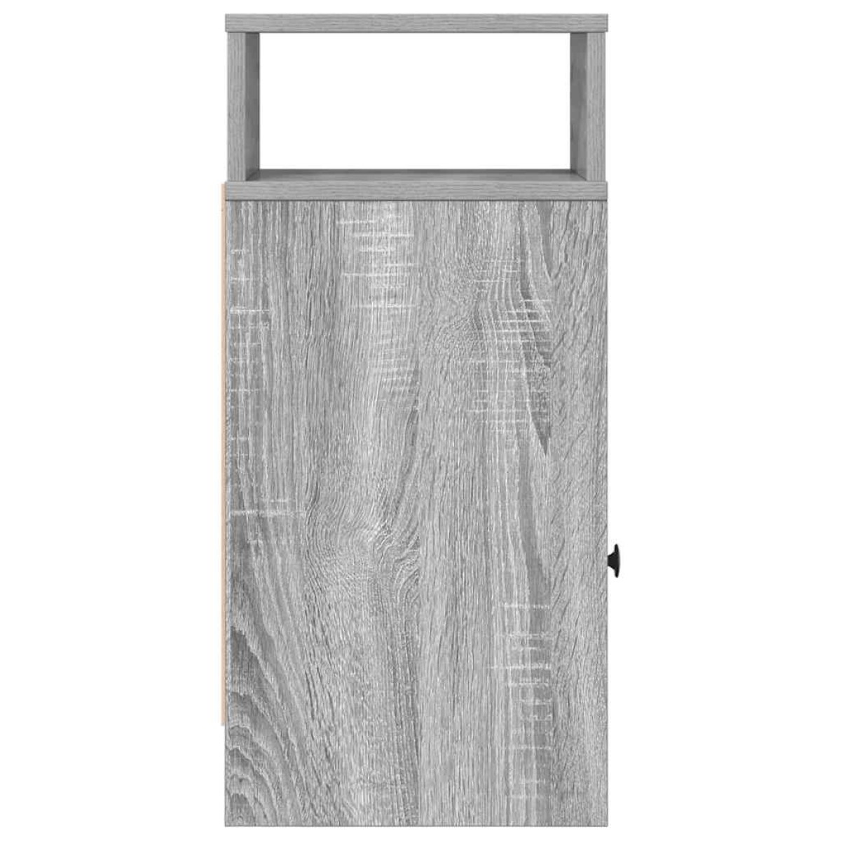 vidaXL Κομοδίνα 2 τεμ. με Συρτάρι Γκρι Sonoma 25x31x66 εκ.