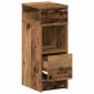 vidaXL Κομοδίνο με Συρτάρι από Παλιό Ξύλο 25x31x66 εκ.