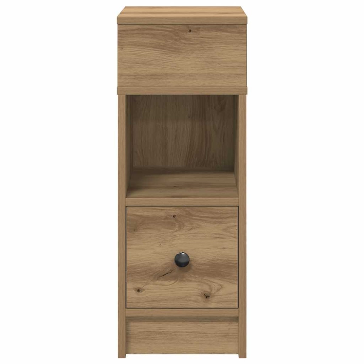 vidaXL Κομοδίνο με Συρτάρι σε Χρώμα Δρυός Artisan 25x31x66 εκ.