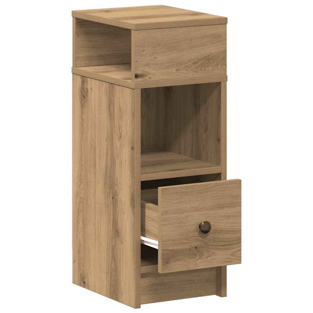 vidaXL Κομοδίνο με Συρτάρι σε Χρώμα Δρυός Artisan 25x31x66 εκ.