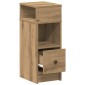 vidaXL Κομοδίνο με Συρτάρι σε Χρώμα Δρυός Artisan 25x31x66 εκ.