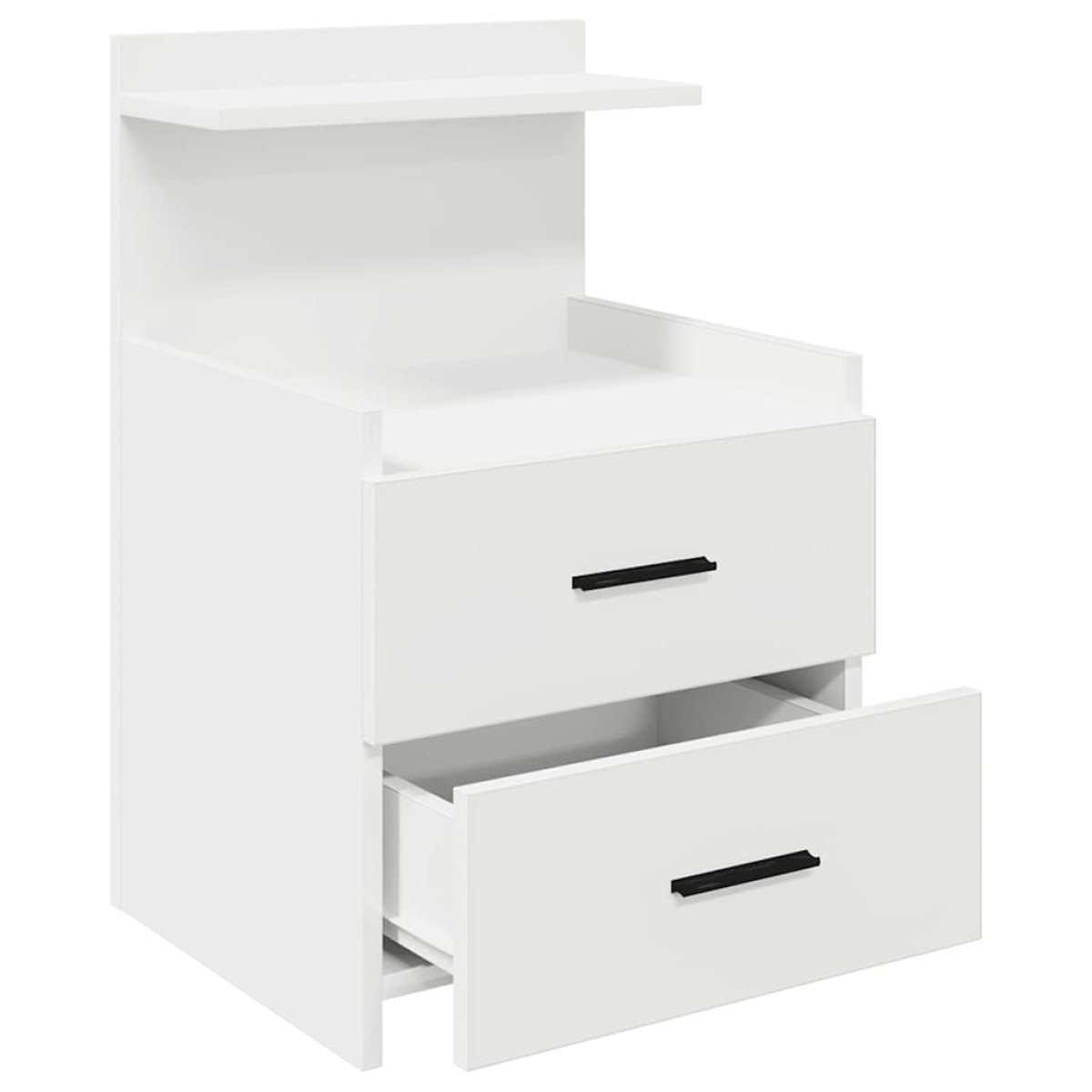 vidaXL Κομοδίνο με 2 Συρτάρια Λευκό 40x36,5x62 εκ.