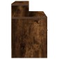 vidaXL Κομοδίνο με συρτάρι Καπνιστή Δρυς 51x31x47 εκ.