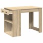 vidaXL Γραφείο με συρτάρι και ράφι Δρυς sonoma 102x62x77,5 cm