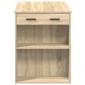 vidaXL Γραφείο με συρτάρι και ράφι Δρυς sonoma 102x62x77,5 cm