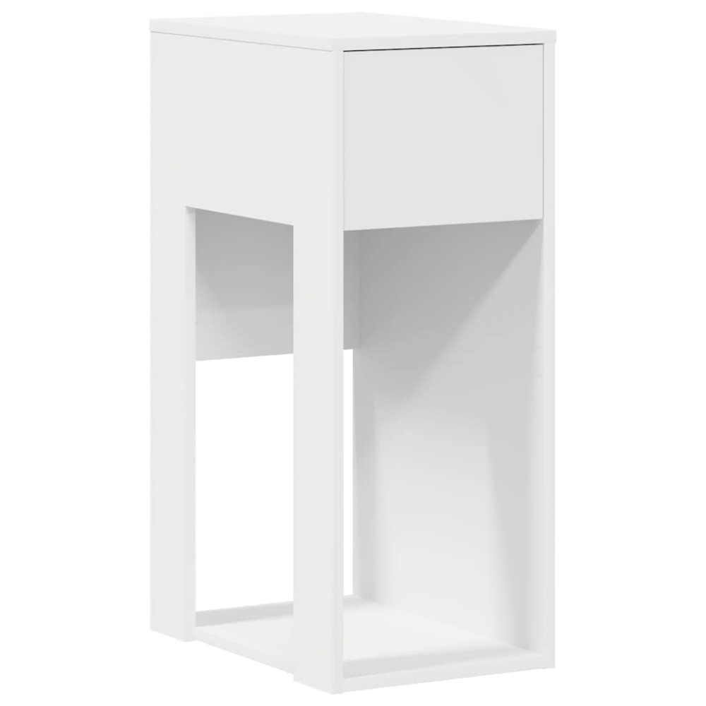 vidaXL Πύργος υπολογιστή με συρτάρι Λευκό 30x44x74 cm