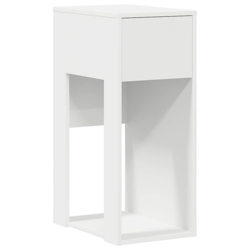 vidaXL Πύργος υπολογιστή με συρτάρι Λευκό 30x44x74 cm