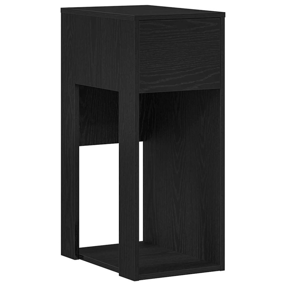vidaXL Πύργος υπολογιστή με συρτάρι Μαύρο 30x44x74 cm