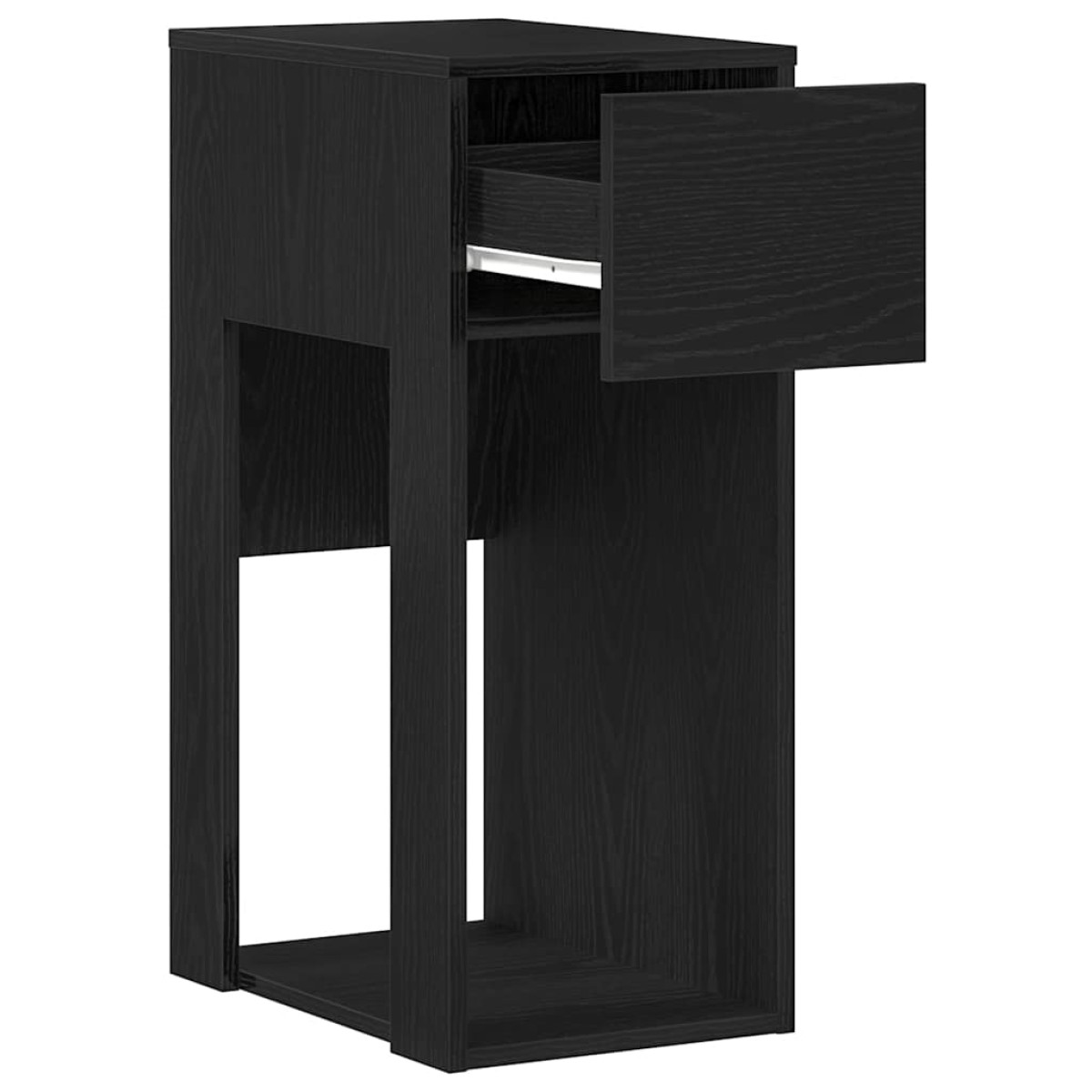 vidaXL Πύργος υπολογιστή με συρτάρι Μαύρο 30x44x74 cm