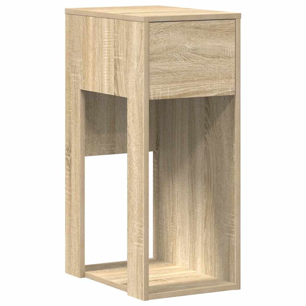 vidaXL Πύργος υπολογιστών με συρτάρι Δρυς sonoma 30x44x74 cm