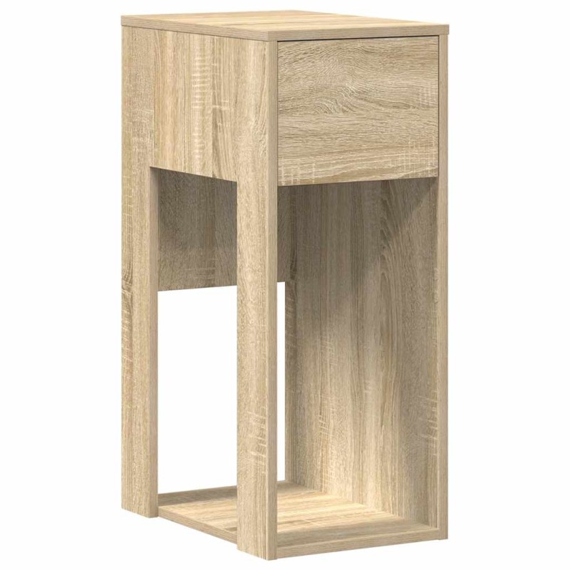vidaXL Πύργος υπολογιστών με συρτάρι Δρυς sonoma 30x44x74 cm