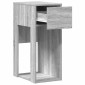 vidaXL Βάση πύργου υπολογιστή με συρτάρι Γκρι Sonoma 30x44x74 εκ.