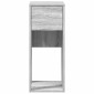 vidaXL Βάση πύργου υπολογιστή με συρτάρι Γκρι Sonoma 30x44x74 εκ.