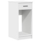 vidaXL Πύργος υπολογιστή με συρτάρι Λευκό 35x45x77 cm