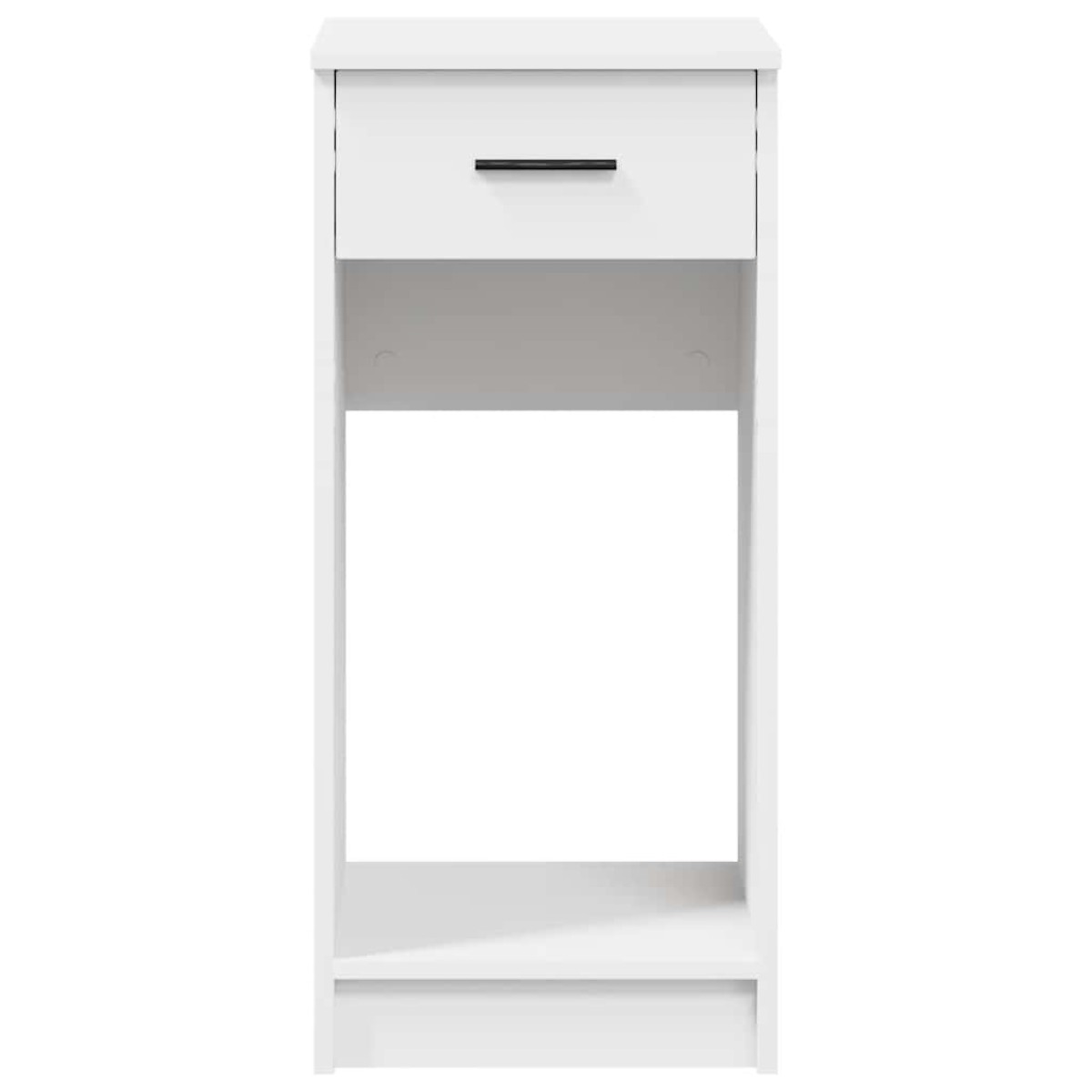 vidaXL Πύργος υπολογιστή με συρτάρι Λευκό 35x45x77 cm