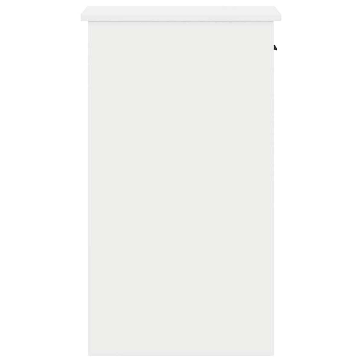 vidaXL Πύργος υπολογιστή με συρτάρι Λευκό 35x45x77 cm