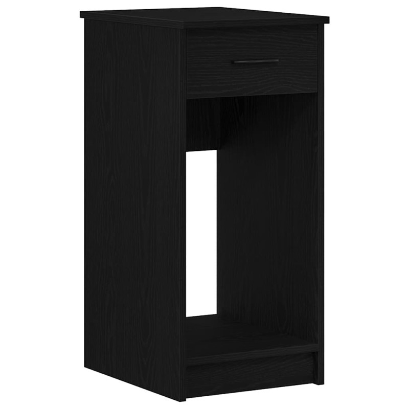 vidaXL Πύργος υπολογιστή με συρτάρι Μαύρο 35x45x77 cm