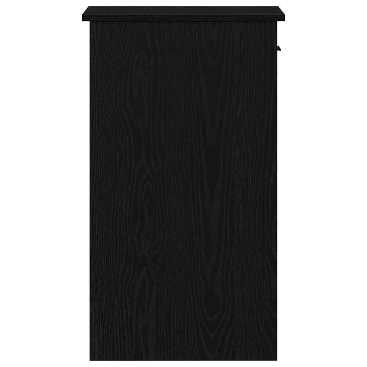 vidaXL Πύργος υπολογιστή με συρτάρι Μαύρο 35x45x77 cm