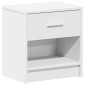 vidaXL Κομοδίνο με Συρτάρι Λευκό 39 x 28 x 41 εκ.