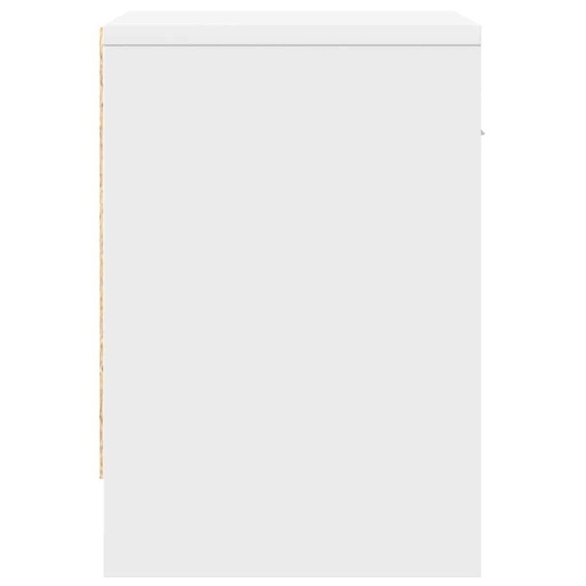 vidaXL Κομοδίνο με Συρτάρι Λευκό 39 x 28 x 41 εκ.