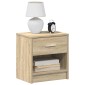 vidaXL Κομοδίνο με Συρτάρι σε Χρώμα Sonoma Δρυς 39 x 28 x 41 εκ.