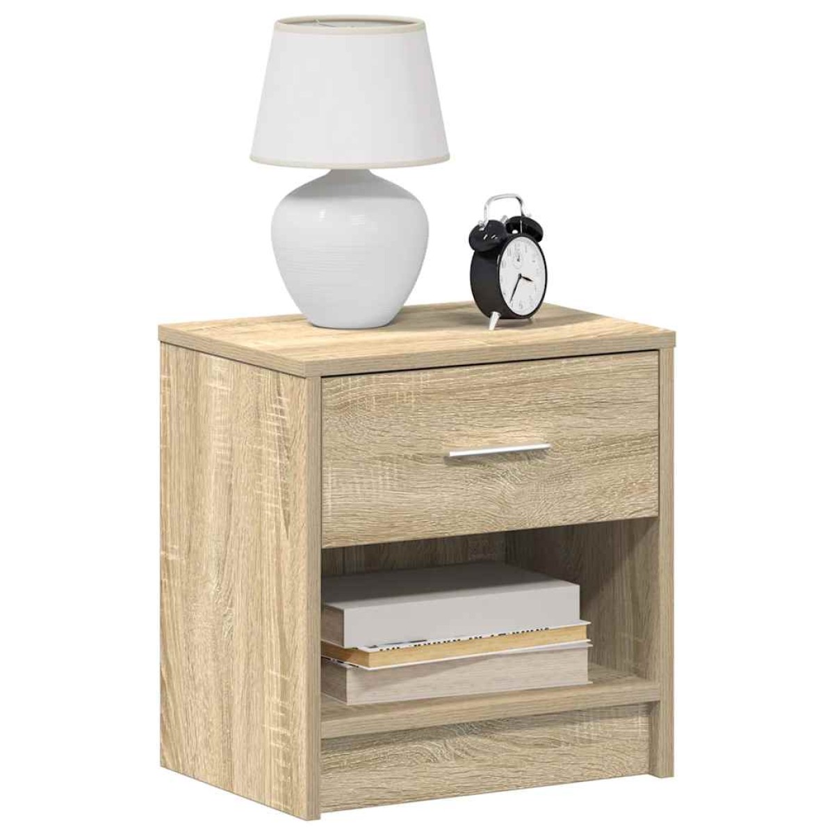 vidaXL Κομοδίνα 2 τεμ. με Συρτάρι Sonoma Δρυς 39 x 28 x 41 εκ.