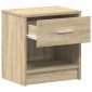 vidaXL Κομοδίνα 2 τεμ. με Συρτάρι Sonoma Δρυς 39 x 28 x 41 εκ.