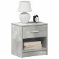 vidaXL Κομοδίνο με Συρτάρι Γκρι Σκυρόδεμα 39 x 28 x 41 εκ.