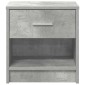 vidaXL Κομοδίνο με Συρτάρι Γκρι Σκυρόδεμα 39 x 28 x 41 εκ.