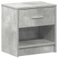 vidaXL Κομοδίνο με Συρτάρι Γκρι Σκυρόδεμα 39 x 28 x 41 εκ.