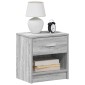 vidaXL Κομοδίνα 2 τεμ. με Συρτάρι Γκρι Sonoma 39x28x41 εκ.