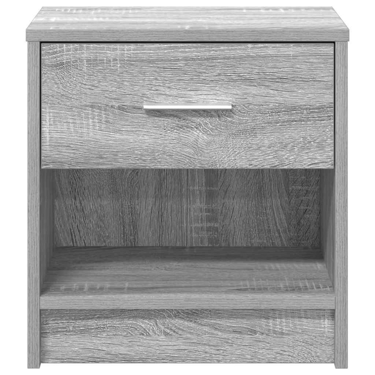 vidaXL Κομοδίνα 2 τεμ. με Συρτάρι Γκρι Sonoma 39x28x41 εκ.