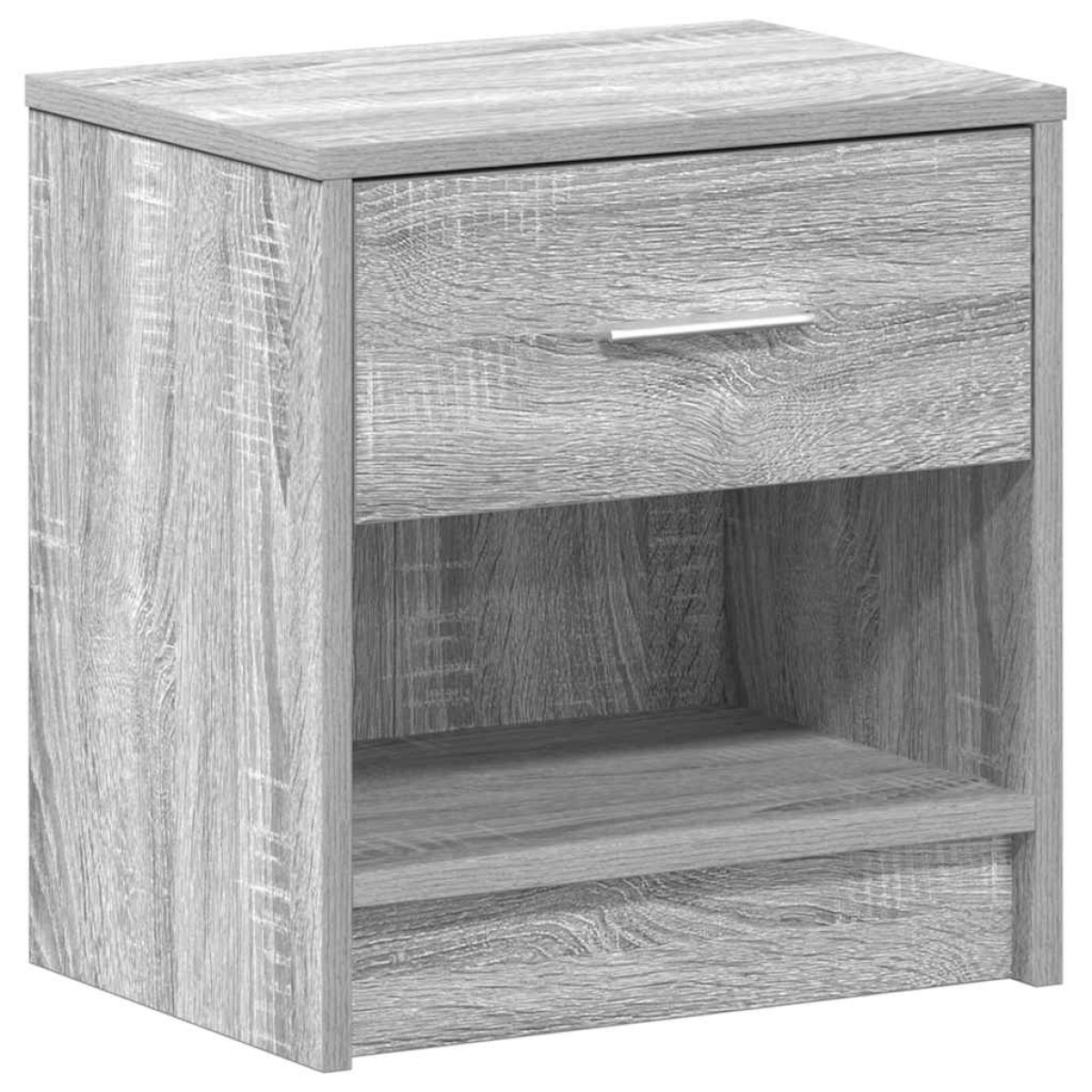 vidaXL Κομοδίνα 2 τεμ. με Συρτάρι Γκρι Sonoma 39x28x41 εκ.