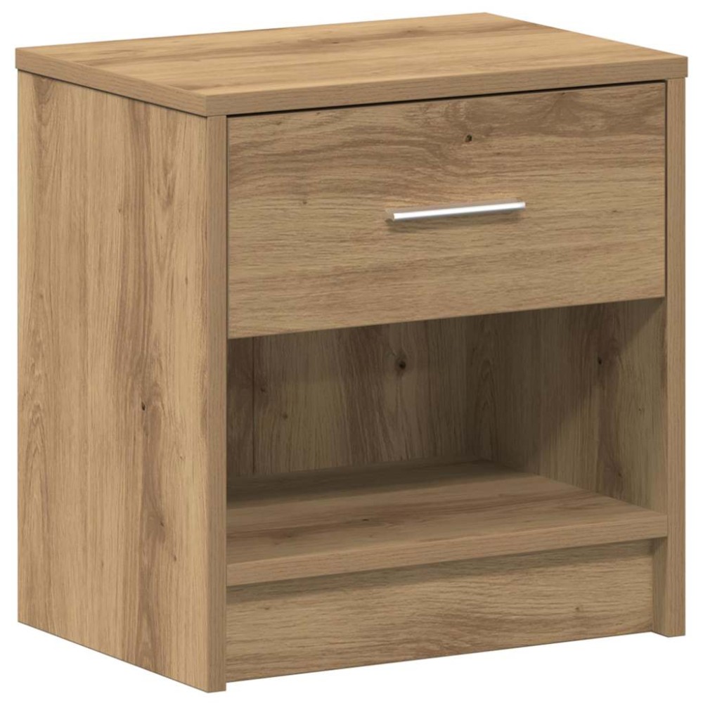 vidaXL Κομοδίνο με Συρτάρι σε Χρώμα Δρυός Artisan 39x28x41 εκ.