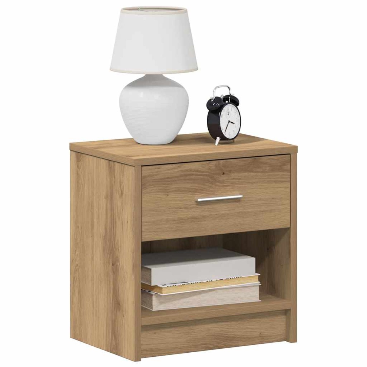 vidaXL Κομοδίνο με Συρτάρι σε Χρώμα Δρυός Artisan 39x28x41 εκ.