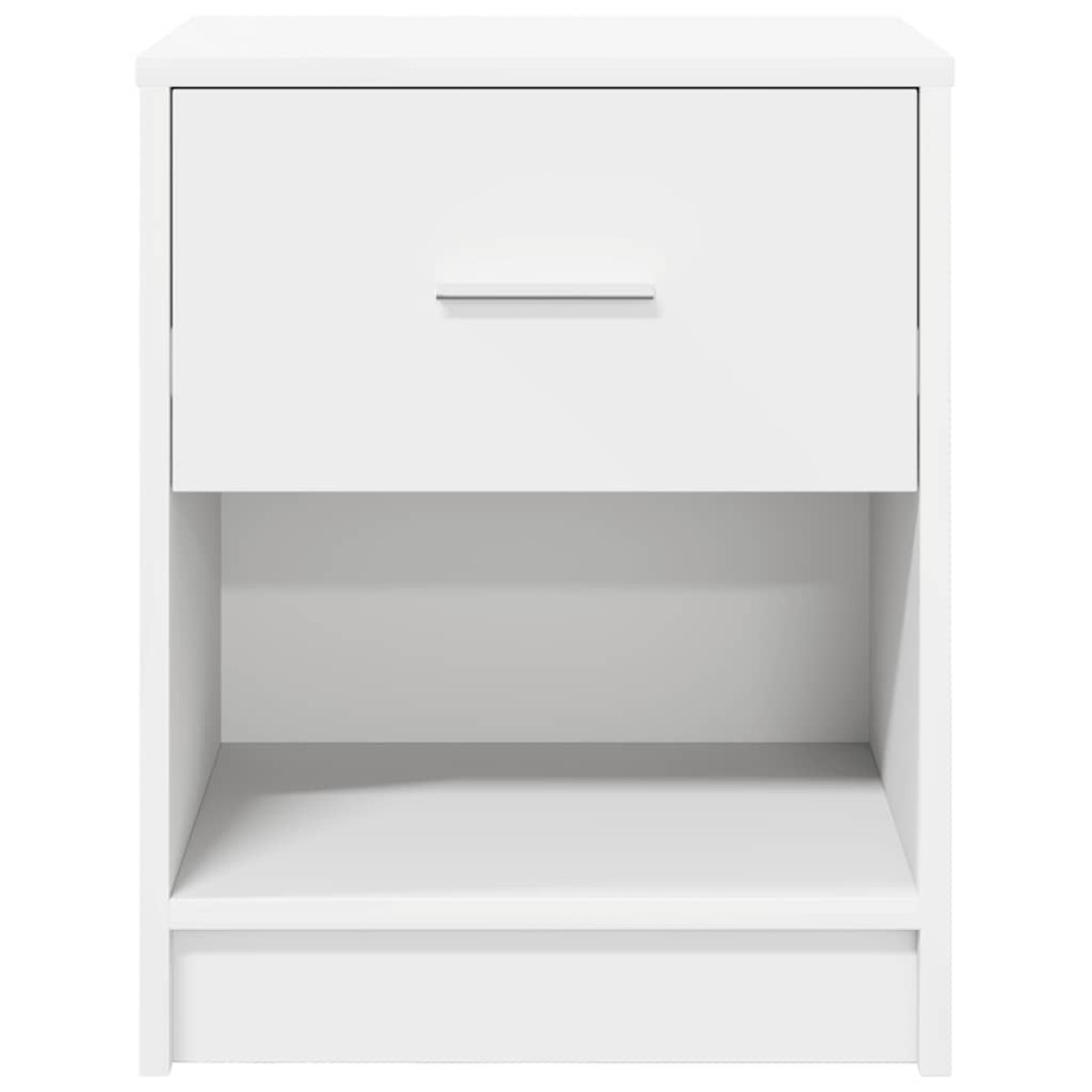 vidaXL Κομοδίνο με Συρτάρι Λευκό 40x34x50 εκ.