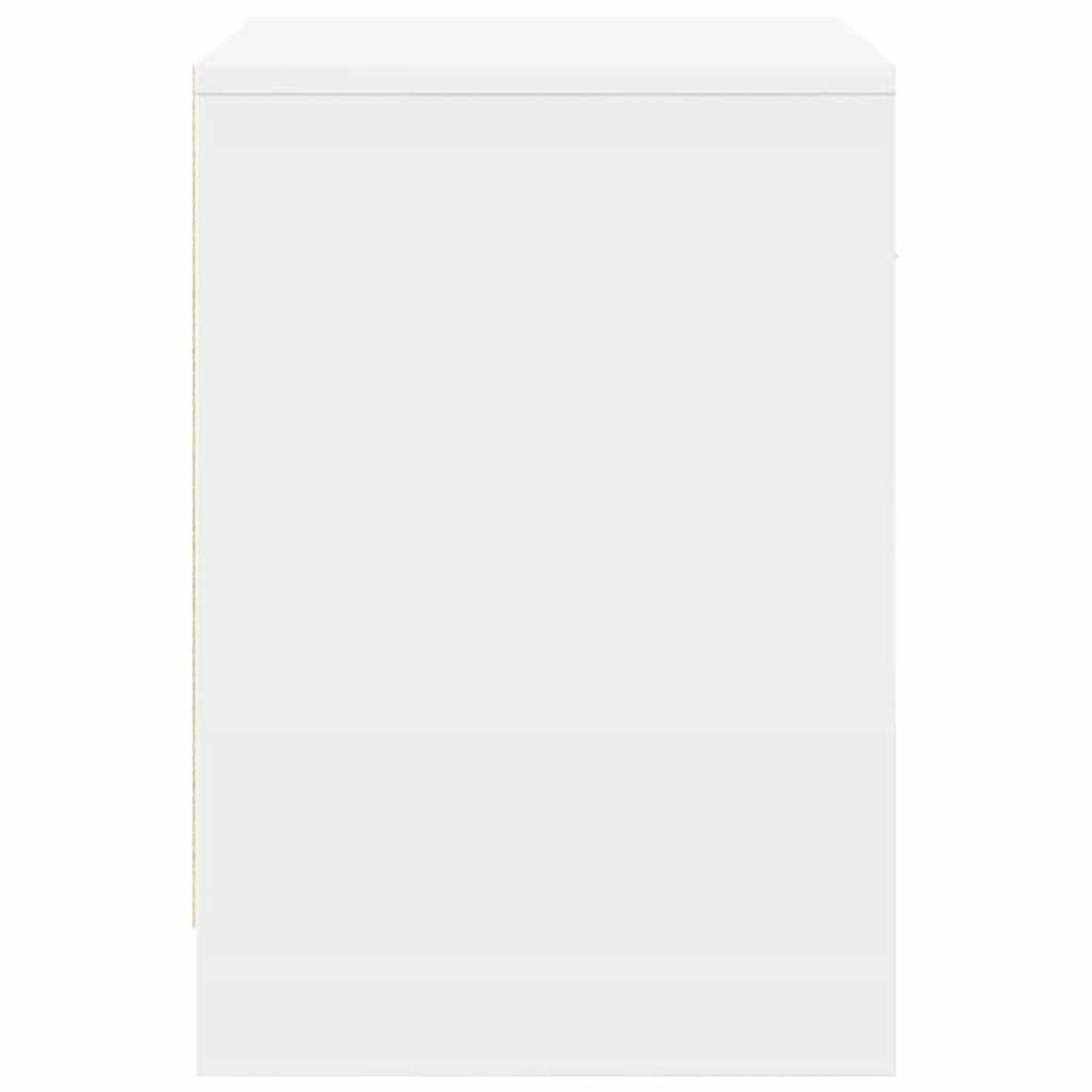 vidaXL Κομοδίνο με Συρτάρι Λευκό 40x34x50 εκ.
