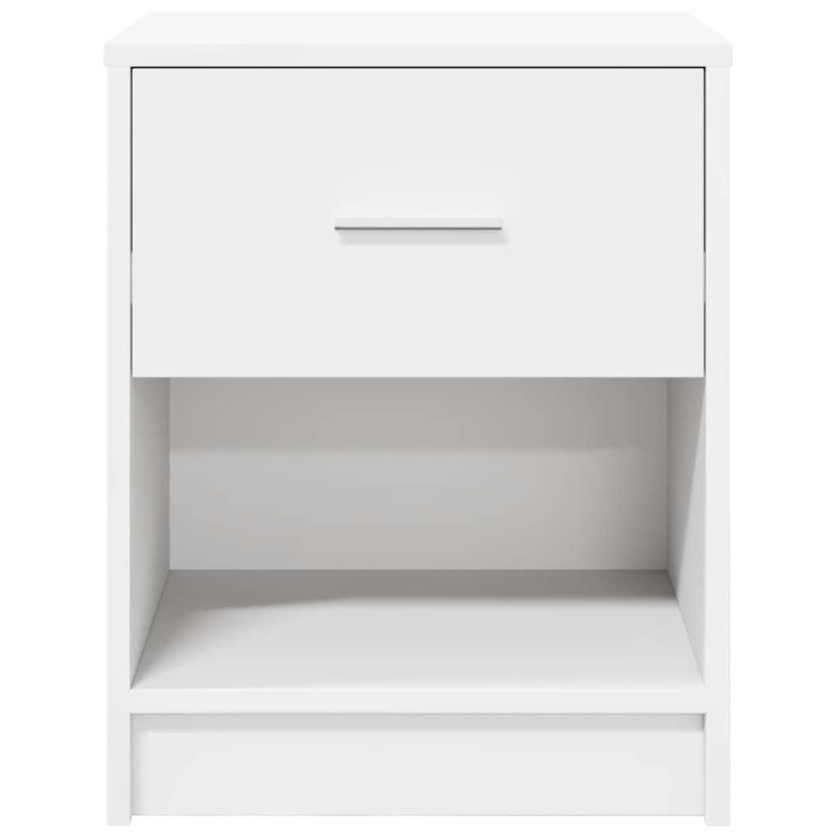 vidaXL Κομοδίνα 2 τεμ. με Συρτάρι Λευκά 40x34x50 εκ.