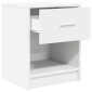 vidaXL Κομοδίνα 2 τεμ. με Συρτάρι Λευκά 40x34x50 εκ.