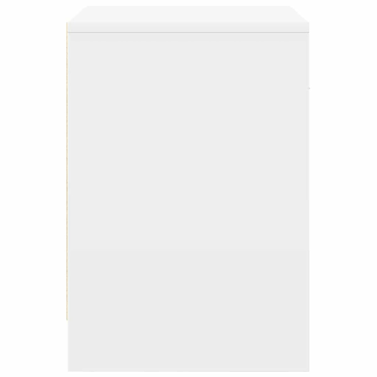 vidaXL Κομοδίνα 2 τεμ. με Συρτάρι Λευκά 40x34x50 εκ.