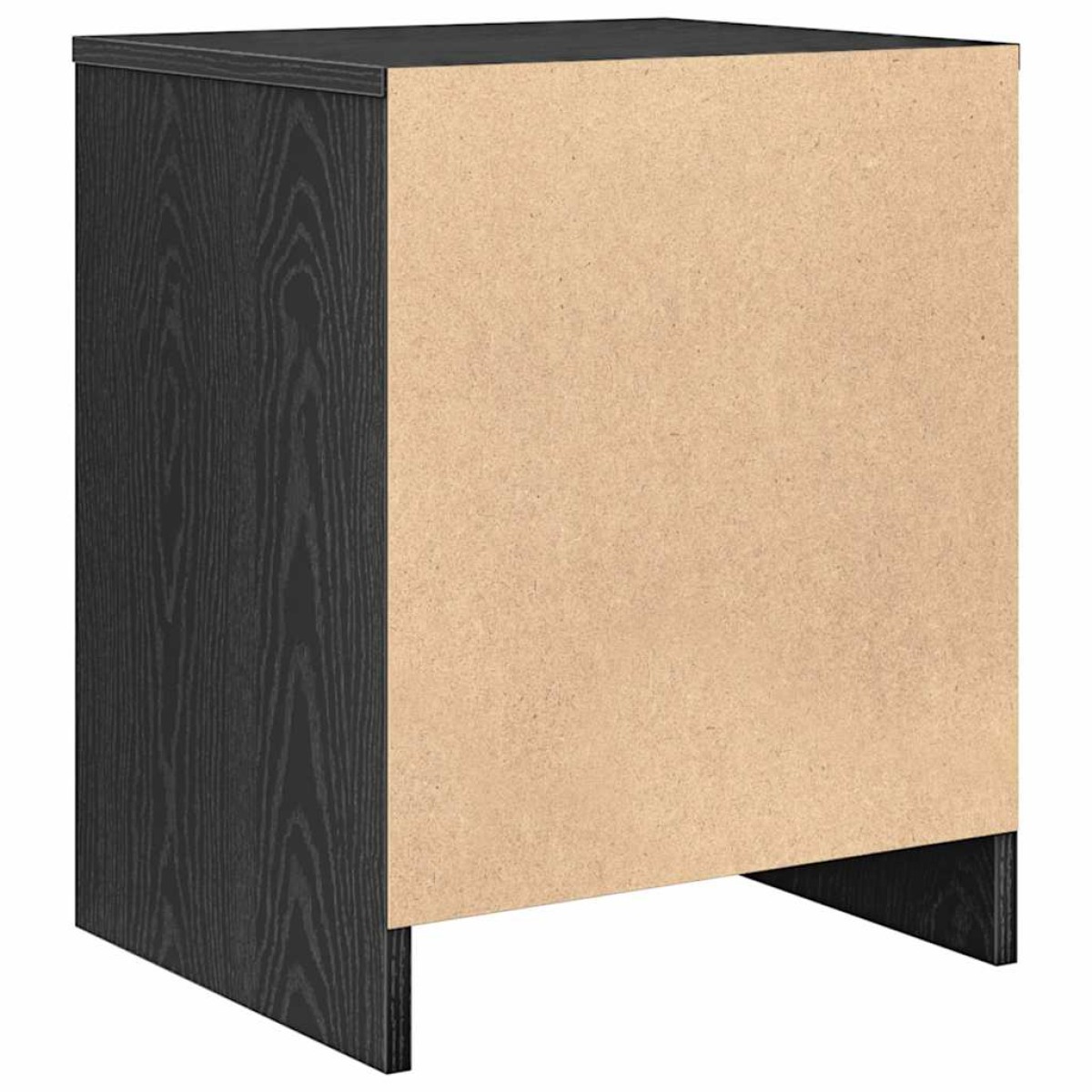 vidaXL Κομοδίνα 2 τεμ. με Συρτάρι Μαύρα 40x34x50 εκ.