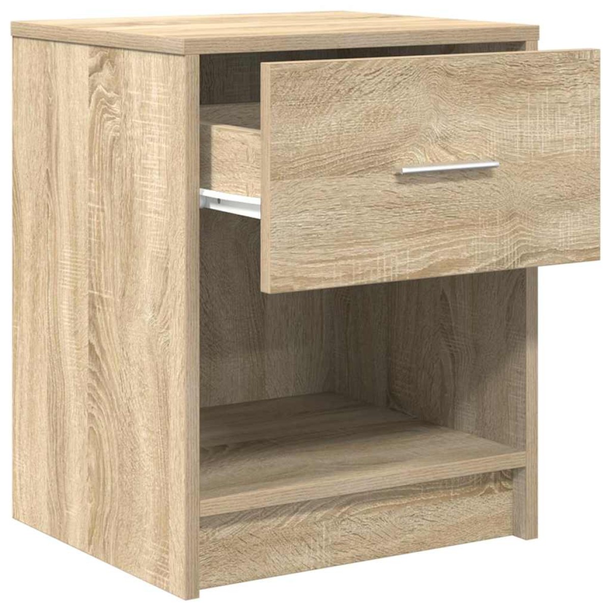 vidaXL Κομοδίνα 2 τεμ. με Συρτάρι, Χρώμα Sonoma Δρυς 40x34x50 εκ.